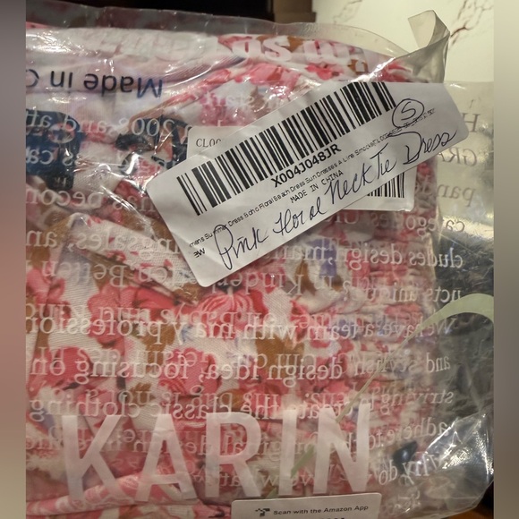 NWT Floral Pink Multi Dress-S - Picture 17 of 17